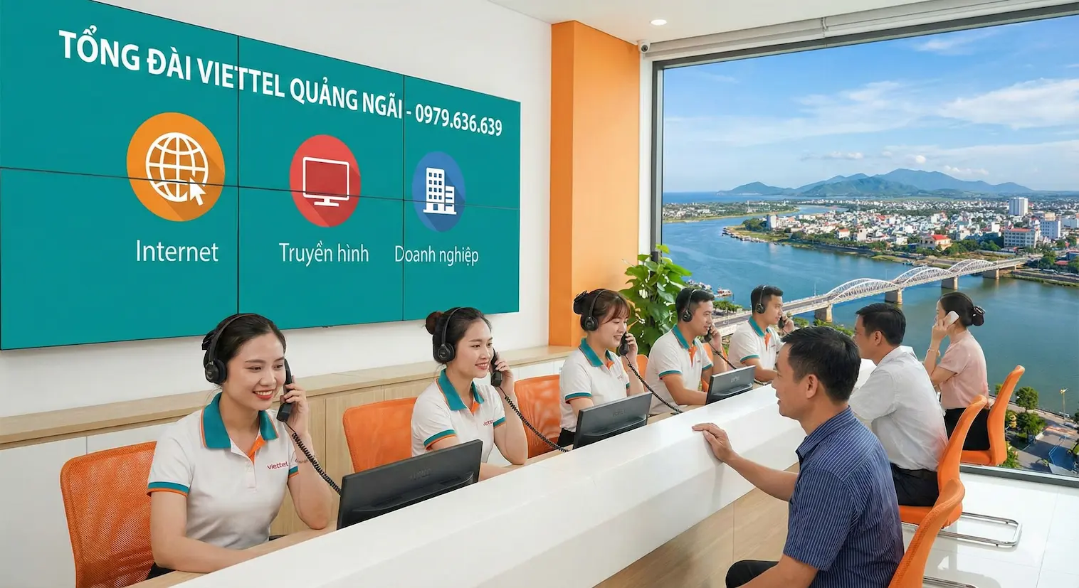 Tổng đài Viettel Quảng Ngãi: Hỗ trợ lắp đặt 24/7 3 Tổng đài Viettel Quảng Ngãi